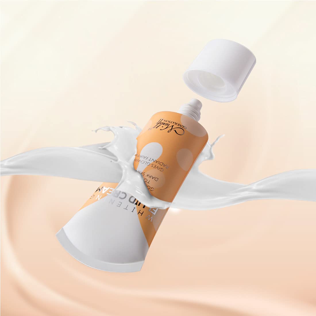 ME NOW Makeup Face Cream Fluid Light Coverage Foundation For All Skin Type + Whitening Fluid Face Cream, 20 Gram