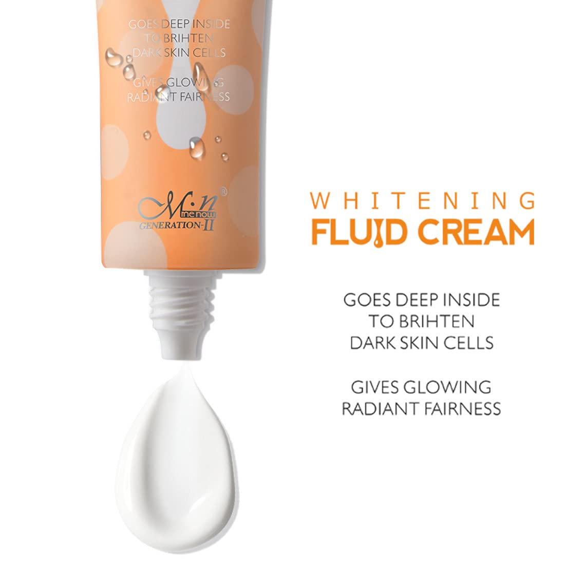 ME NOW Makeup Face Cream Fluid Light Coverage Foundation For All Skin Type + Whitening Fluid Face Cream, 20 Gram