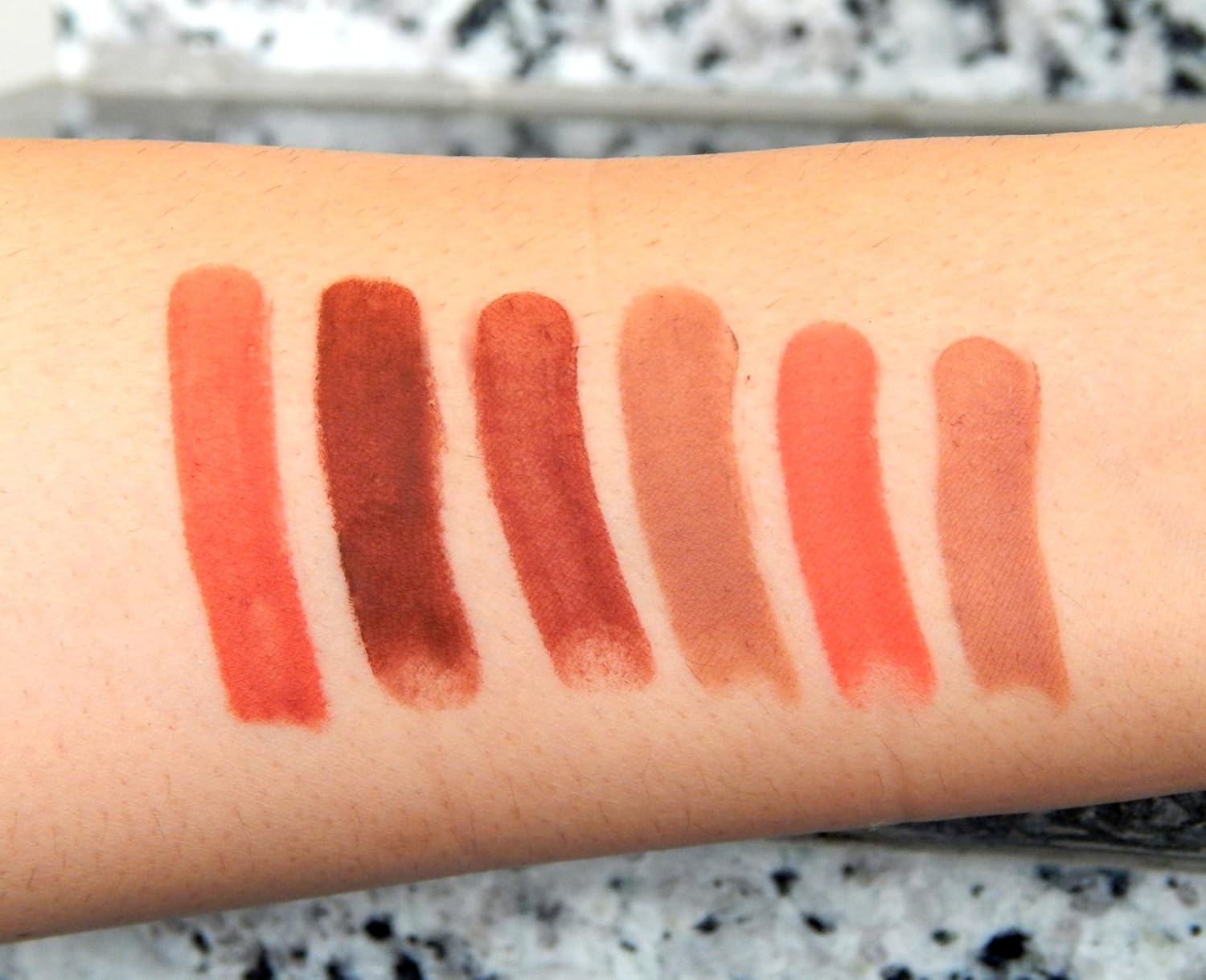 ADS-PRO Matte Non-Transferable Nude Lipstick Pack of 6, Crayon Nude Lipstick Pack, Brown Shade, Waterproof, coffee color, Non-Feathering, Up to 12 Hours Stay,
