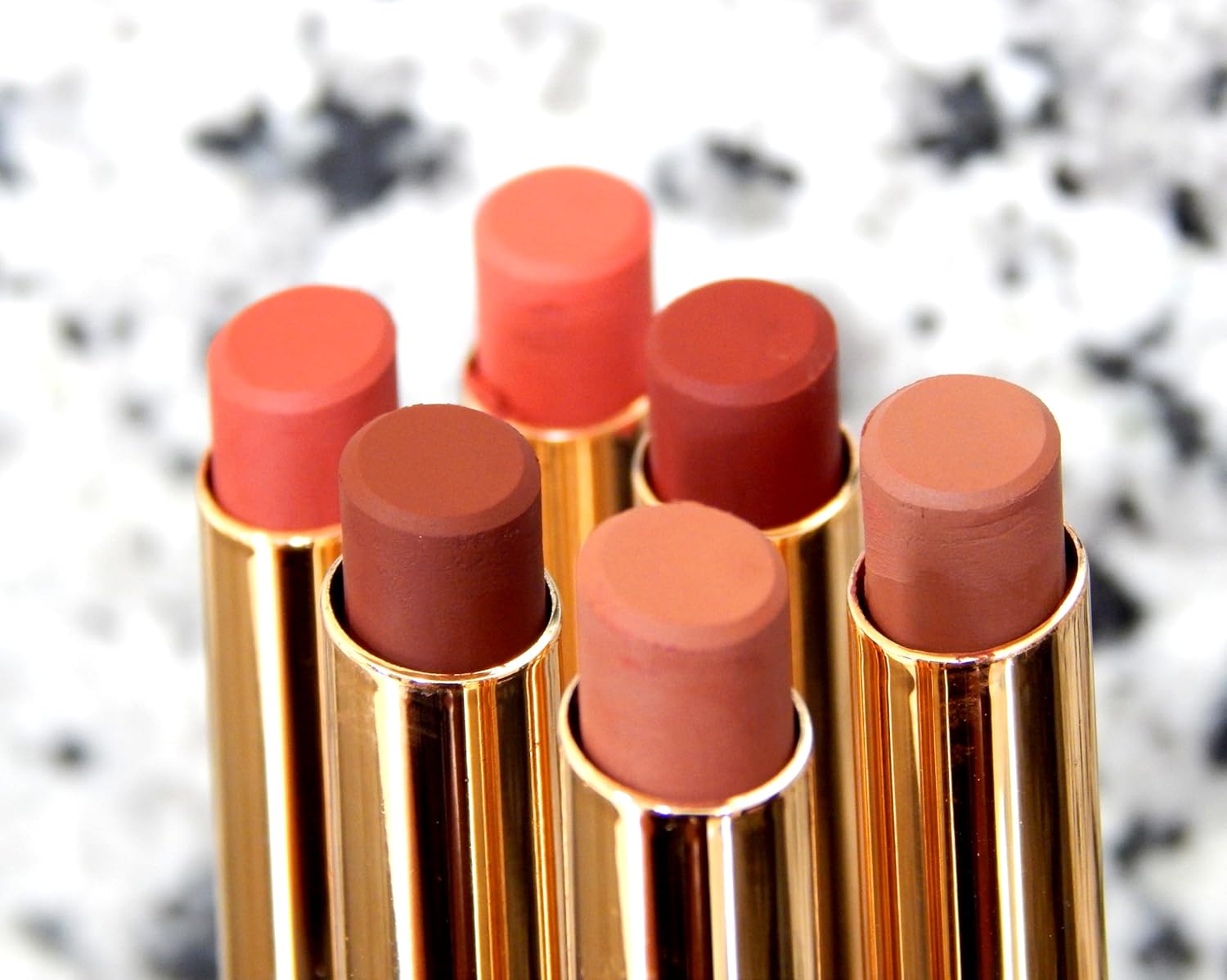 ADS-PRO Matte Non-Transferable Nude Lipstick Pack of 6, Crayon Nude Lipstick Pack, Brown Shade, Waterproof, coffee color, Non-Feathering, Up to 12 Hours Stay,