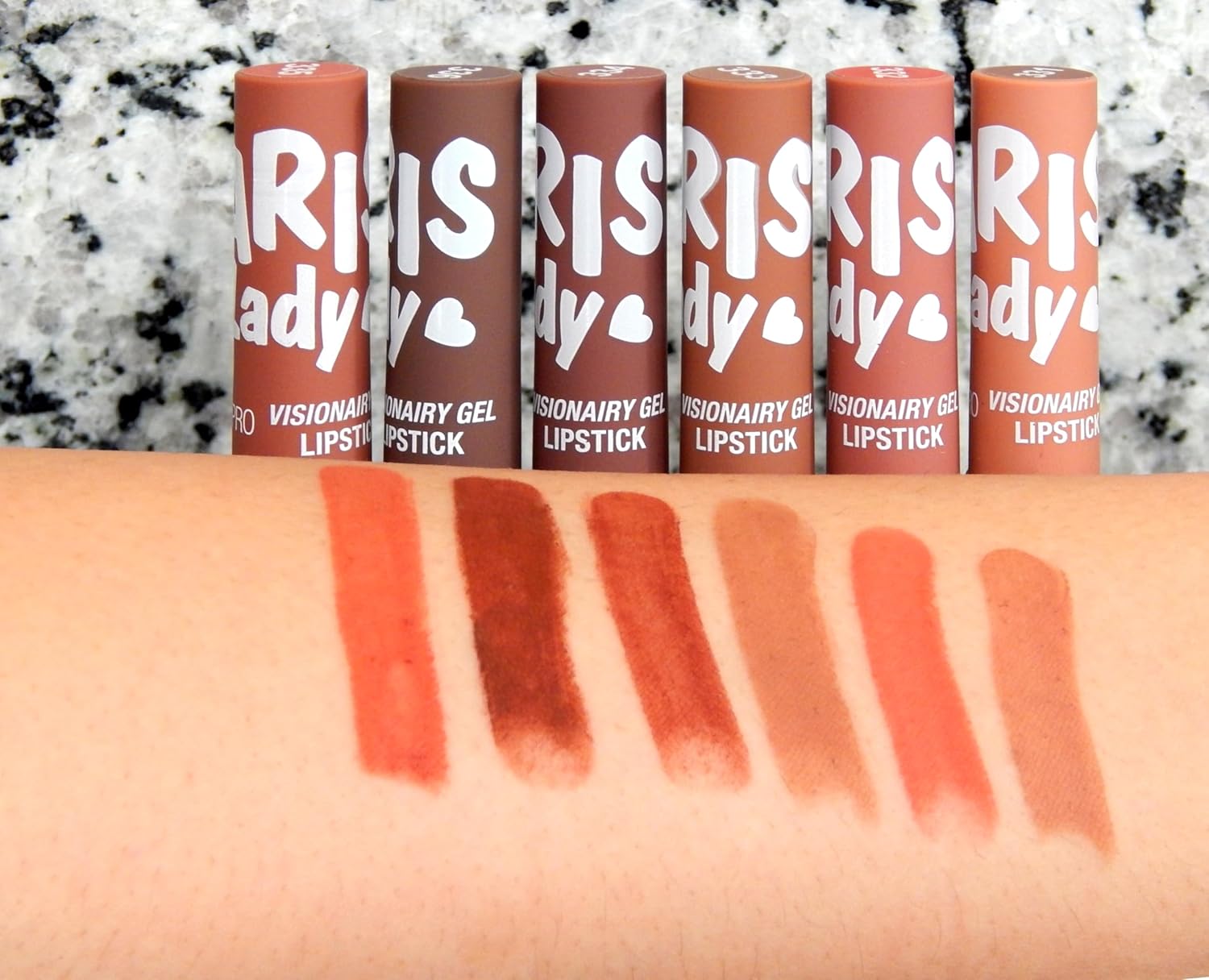 ADS-PRO Matte Non-Transferable Nude Lipstick Pack of 6, Crayon Nude Lipstick Pack, Brown Shade, Waterproof, coffee color, Non-Feathering, Up to 12 Hours Stay,