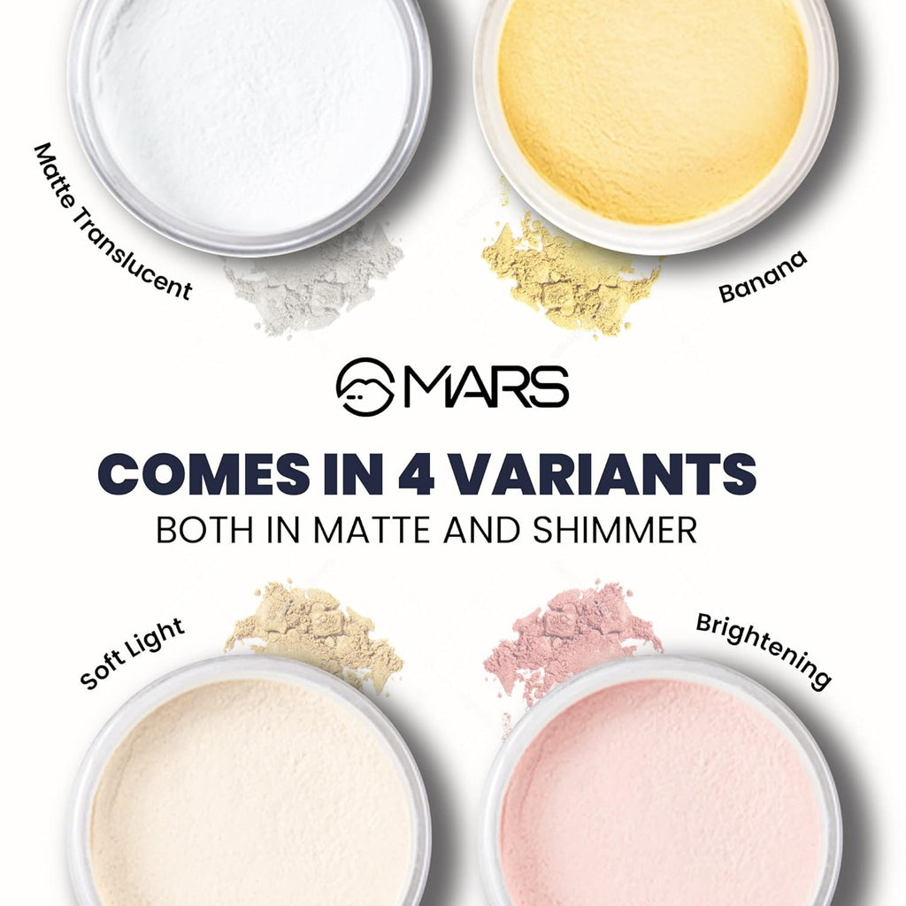 MARS Matte Loose Powder Ultra Fine Setting Powder 8.0 Gm 02-Banana Yellow