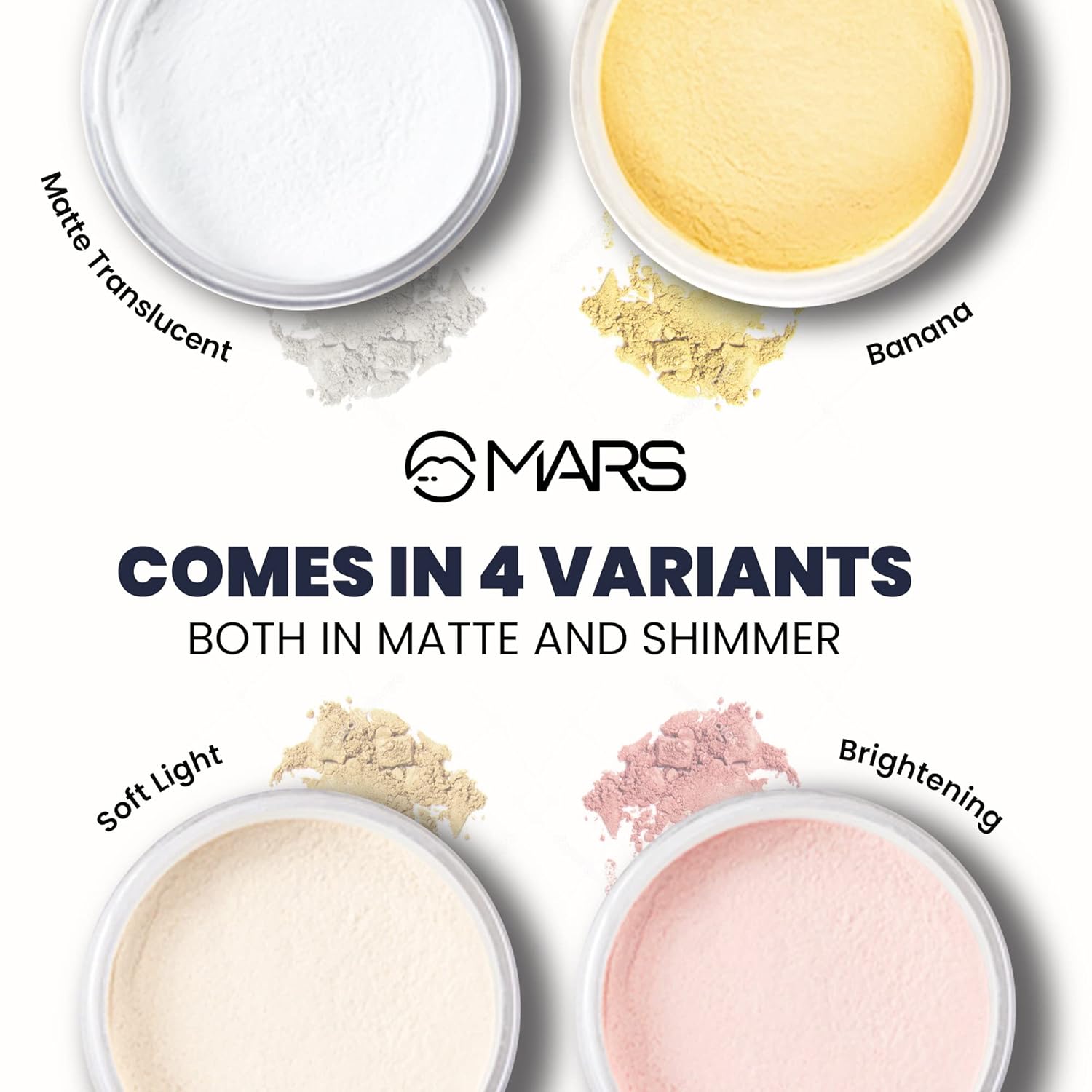 MARS Matte Loose Powder Ultra Fine Setting Powder 8.0 Gm 02-Banana Yellow