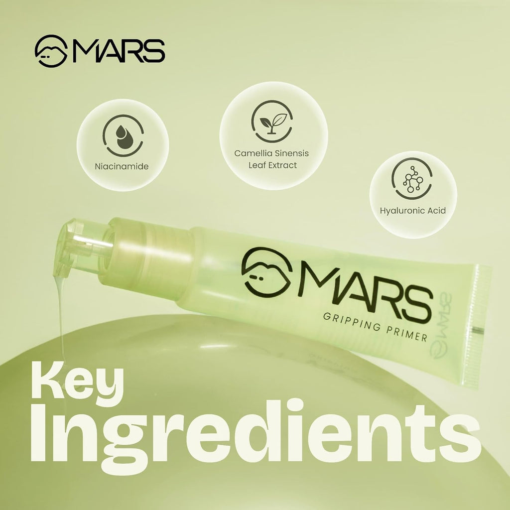 MARS Glow O' Clock Gel Primer for Face Makeup | Enriched with Green Tea Extracts | Dewy Primer | Long Lasting