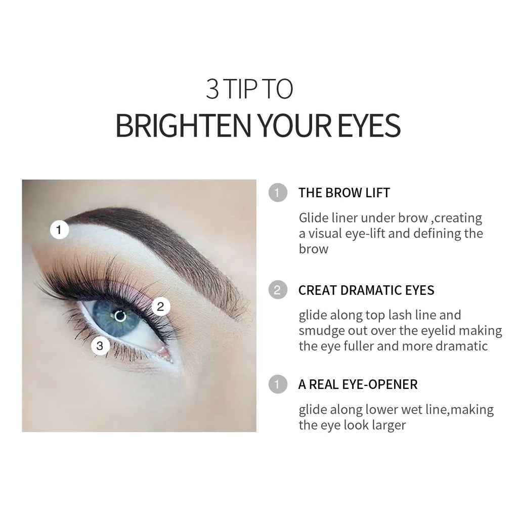 S.F.R. COLOR White Eyeliner Pencil | White Eye kajal and Skin marking Pencil |Smudge Proof, Waterproof, Pack of 3