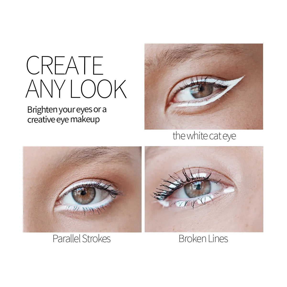 S.F.R. COLOR White Eyeliner Pencil | White Eye kajal and Skin marking Pencil |Smudge Proof, Waterproof, Pack of 3