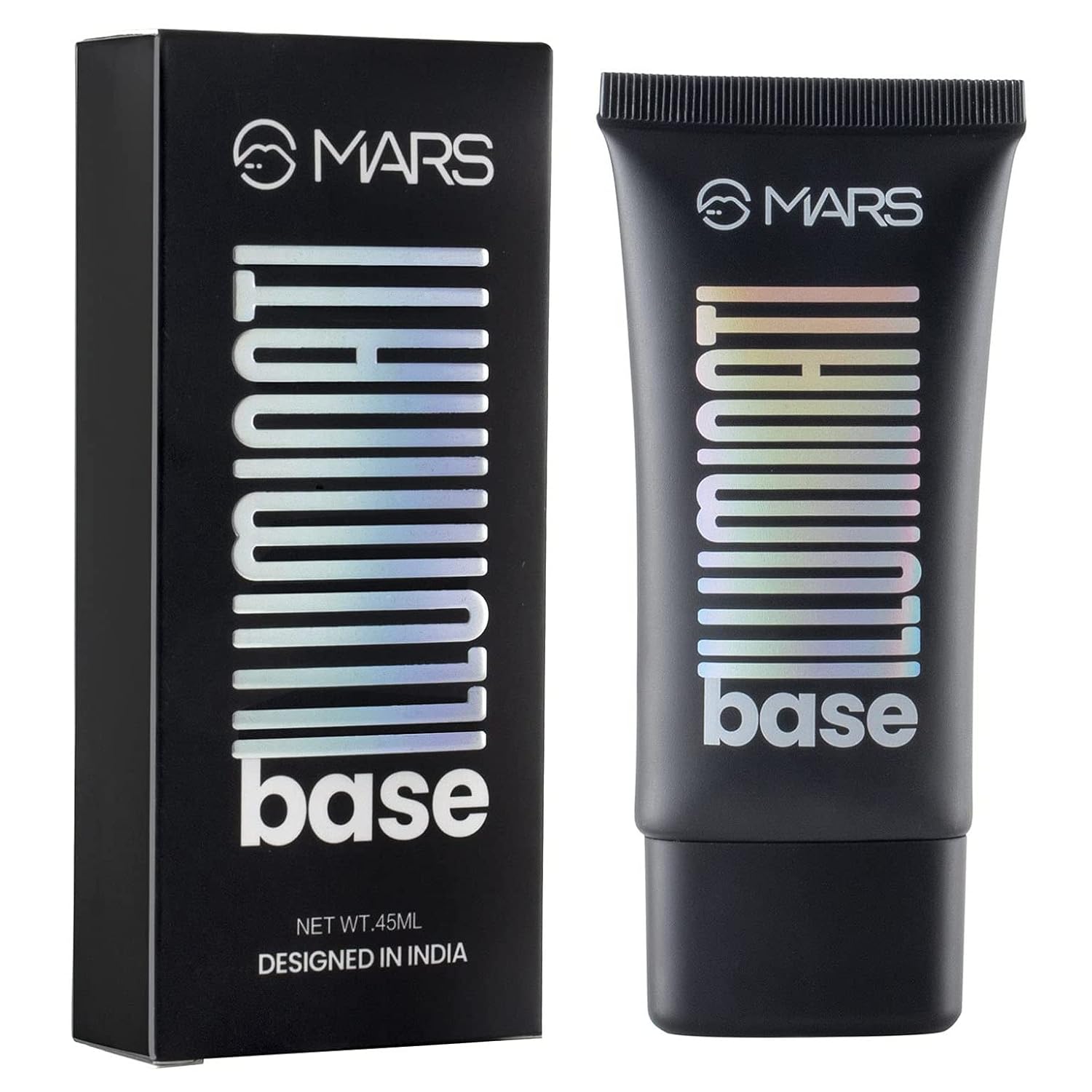 MARS Illuminati Base Dewy Primer with Highlighter | Glowy Dewy Primer for Face Makeup | Natural Finish (45ml) (PINK)