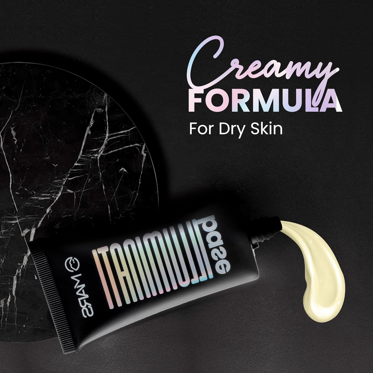 MARS Illuminati Base Dewy Primer with Highlighter | Glowy Dewy Primer for Face Makeup | Natural Finish (45ml) (GOLD)